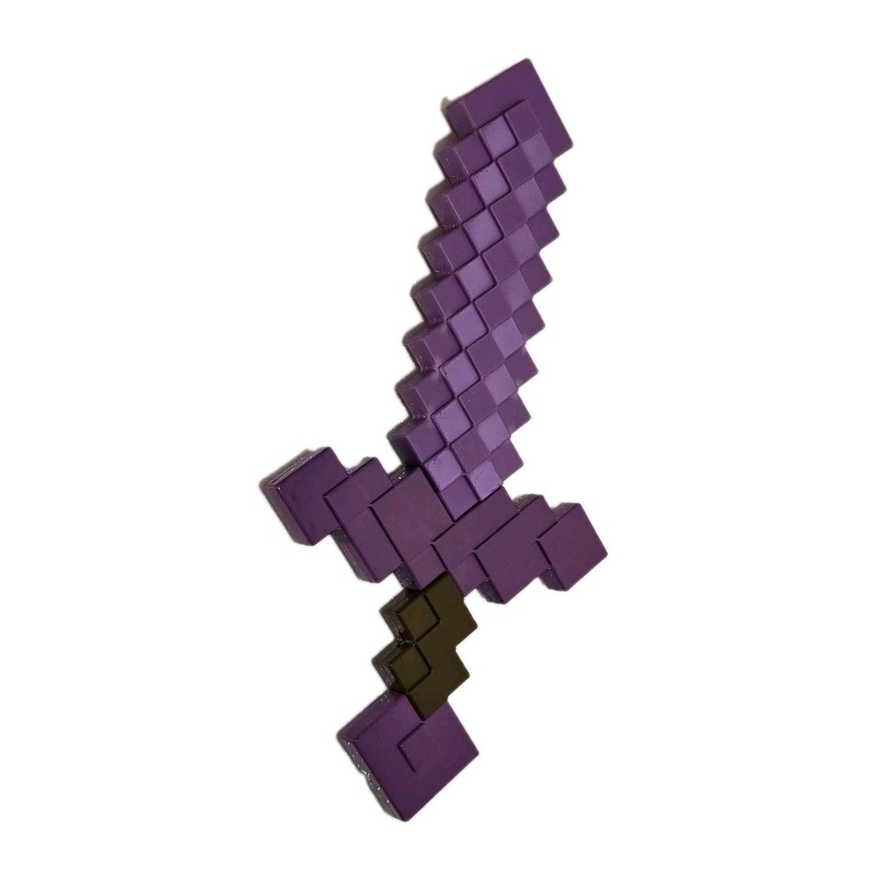 Minecraft Purple Pixel Foam Sword – EUC‎ 🟪⚔️